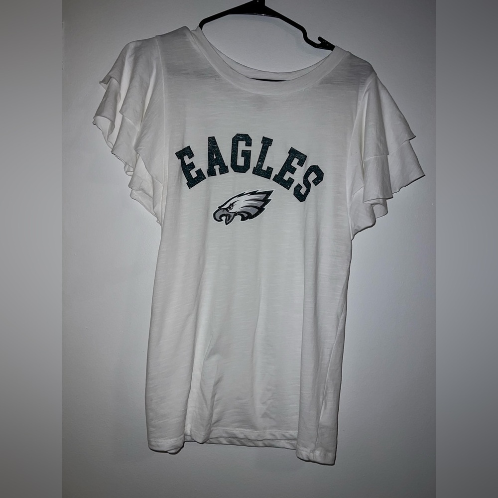 Ladies Philadelphia Eagles Tshirt White